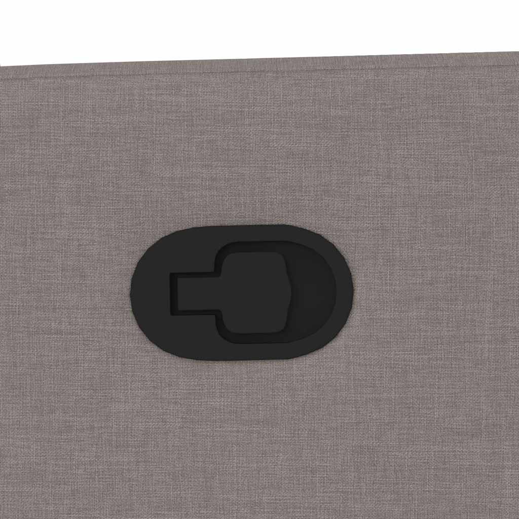 vidaXL Πολυθρόνα Μασάζ Ανακλινόμενη Taupe Υφασμάτινη