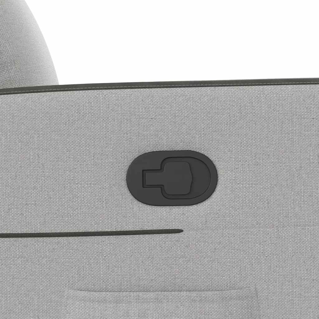 vidaXL Ανακλινόμενη καρέκλα Γκρι σύννεφο Ύφασμα