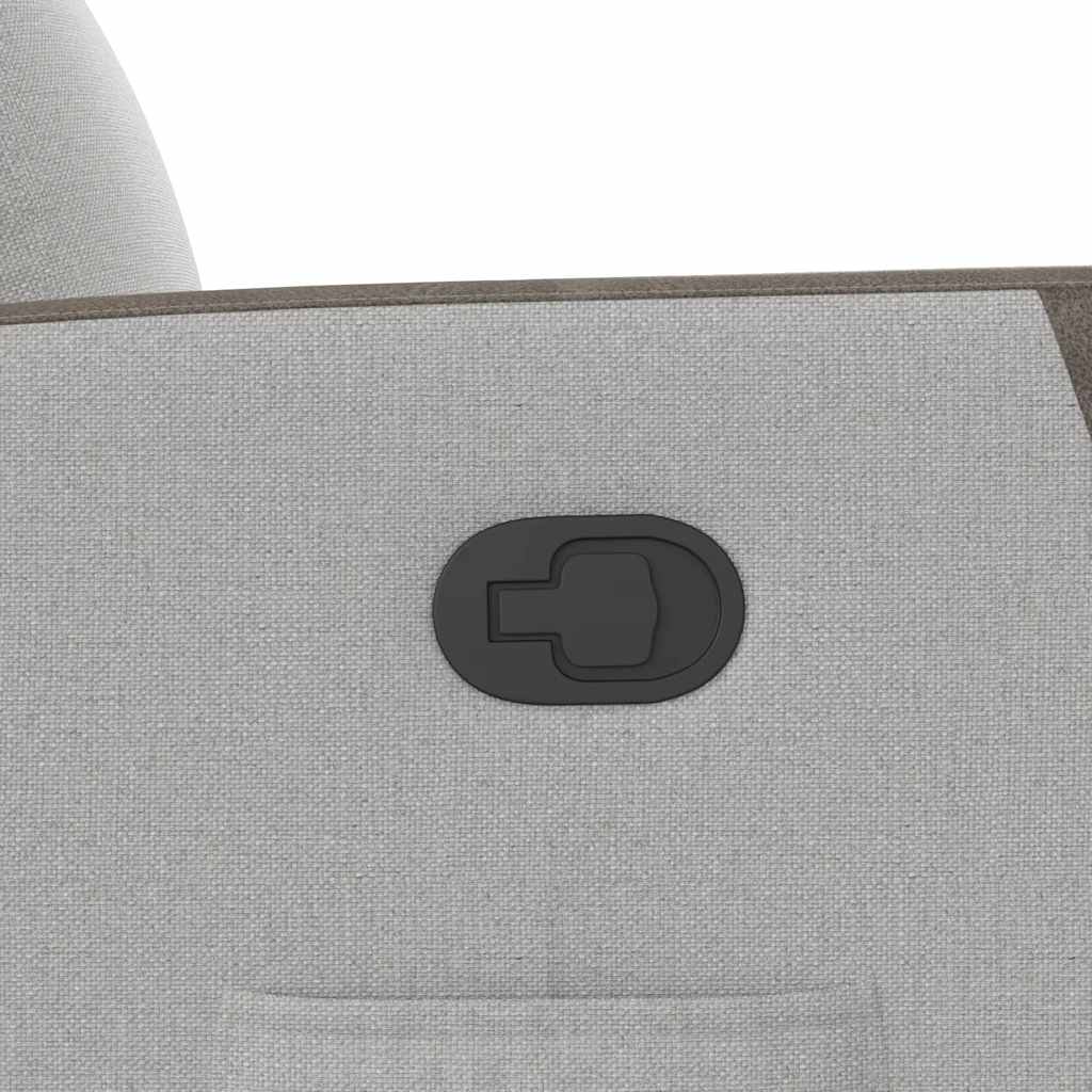 vidaXL Ανακλινόμενη καρέκλα Γκρι σύννεφο Ύφασμα