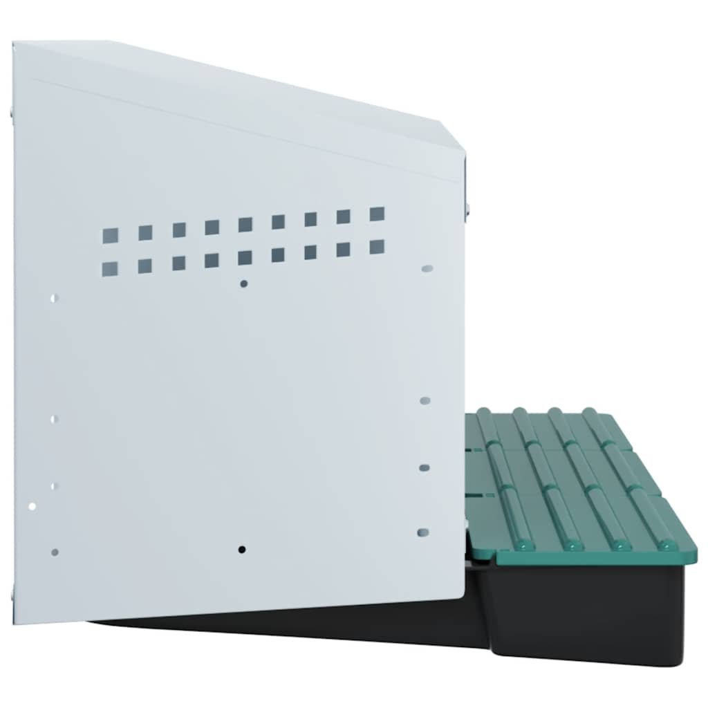 vidaXL Κουτί Φωλιάς Κοτόπουλων με 3 Θέσεις, Επιτοίχιο από Γαλβανισμένο Ατσάλι