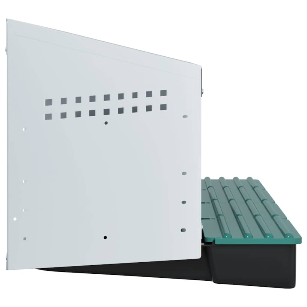 vidaXL Κουτί Φωλιάς Κοτόπουλων με 4 Θέσεις, Επιτοίχιο από Γαλβανισμένο Ατσάλι