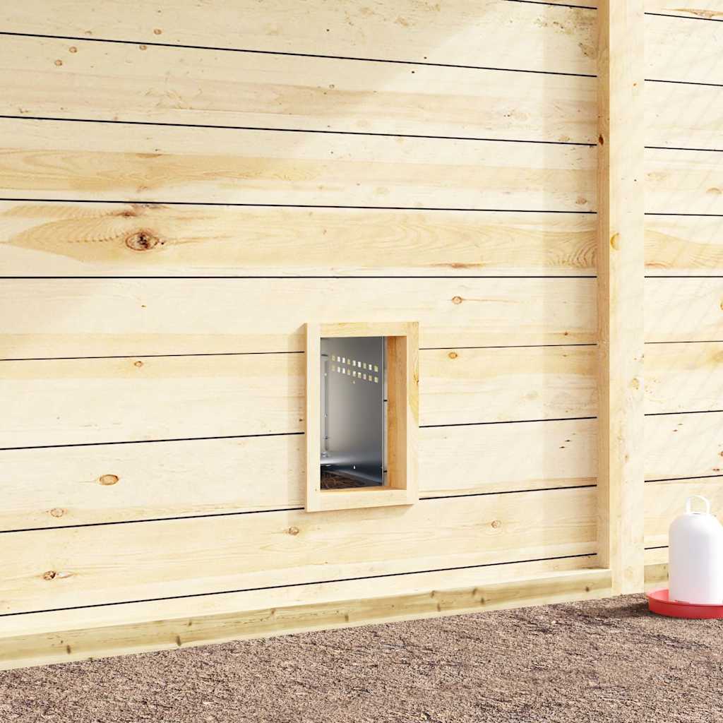 vidaXL Κουτί Φωλιάς Κοτόπουλων με 1 Θήκη και Πόδια από Γαλβανισμένο Ατσάλι