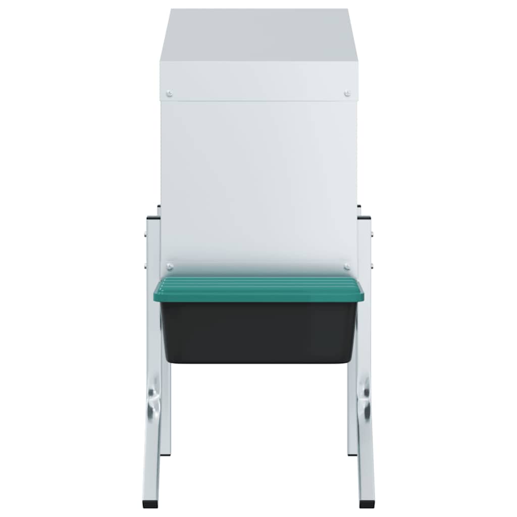 vidaXL Κουτί Φωλιάς Κοτόπουλων με 1 Θήκη και Πόδια από Γαλβανισμένο Ατσάλι