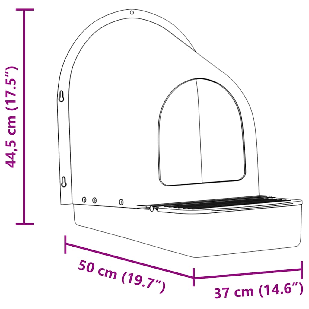 vidaXL Κουτιά Φωλιάς Κοτόπουλων 4 τεμ. Επιτοίχια Σκούρο Πράσινο Πλαστικό
