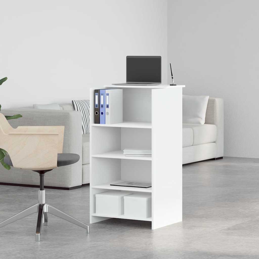 vidaXL Γραφείο Υποδοχής Λευκό 55x50x103,5 εκ. από Τεχνητό Ξύλο