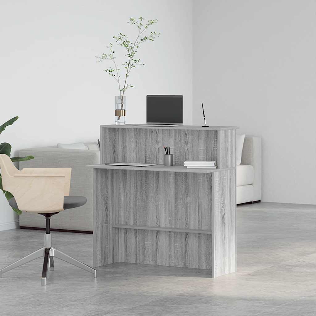 vidaXL Γραφείο υποδοχής 100x50x103,5 εκ. Επεξεργασμένο Ξύλο