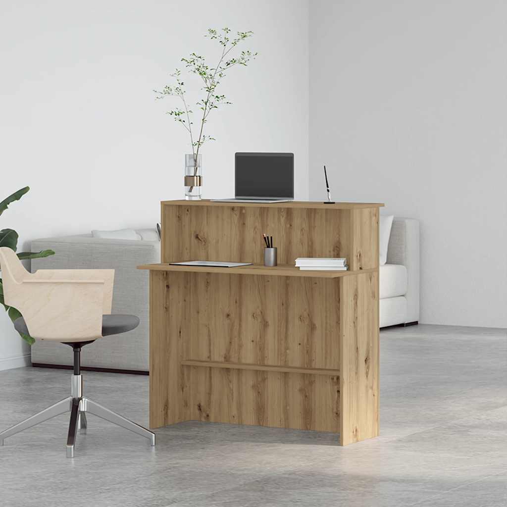 vidaXL Γραφείο υποδοχής 100x50x103,5 εκ. Επεξεργασμένο Ξύλο