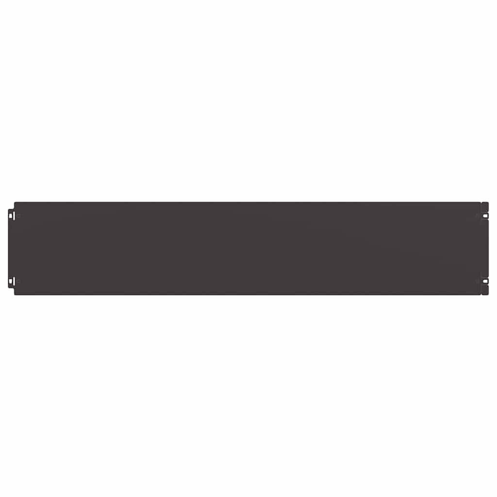 vidaXL Περιφράξεις γκαζόν 10 τεμάχια Μαύρο από χάλυβα ψυχρής έλασης