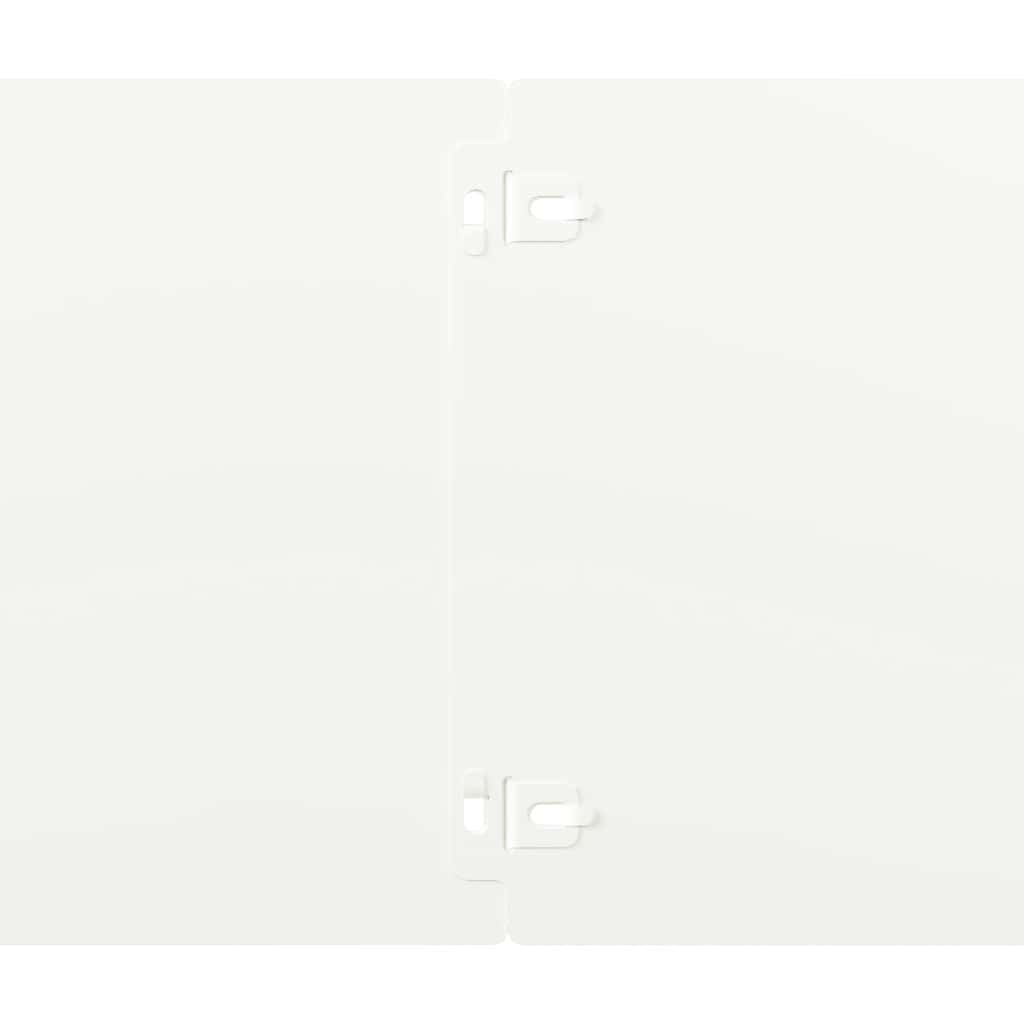 vidaXL Περιφράξεις γκαζόν 10 τεμάχια Λευκό από χάλυβα ψυχρής έλασης