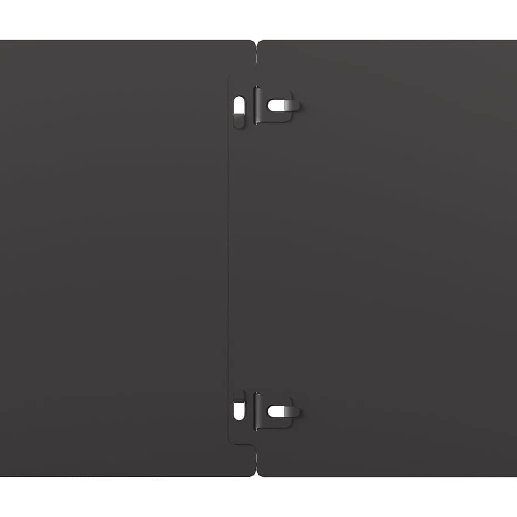 vidaXL Περιφράξεις γκαζόν 30 τεμάχια Μαύρο από χάλυβα ψυχρής έλασης