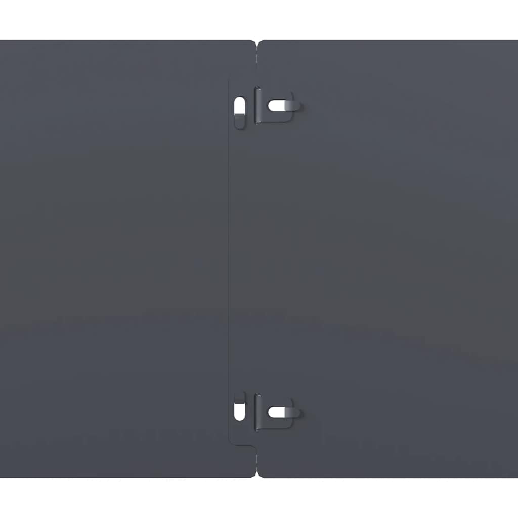 vidaXL Περιφράξεις γκαζόν 30 τεμάχια Ανθρακί από χάλυβα ψυχρής έλασης