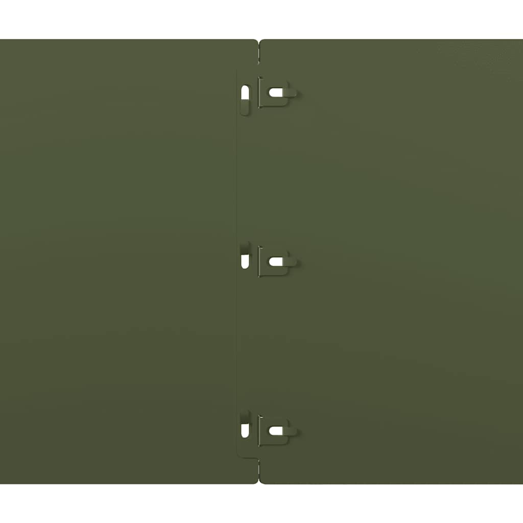 vidaXL Περιφράξεις γκαζόν 20 τεμάχια Ελαιοπράσινο 25x103 cm