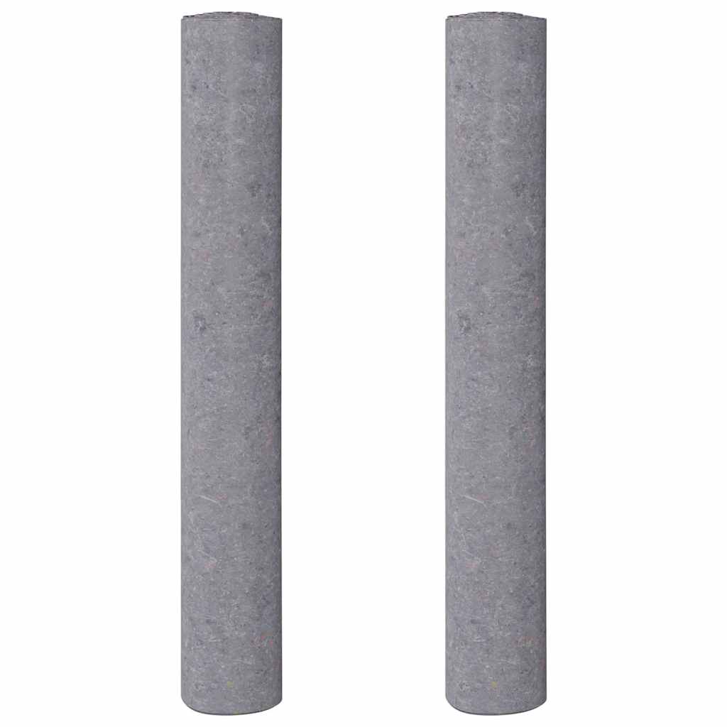 vidaXL Αντιολισθητικά Φλις Βαφής 2 τεμ. 10 μ. 220 γρ./μ² Γκρι
