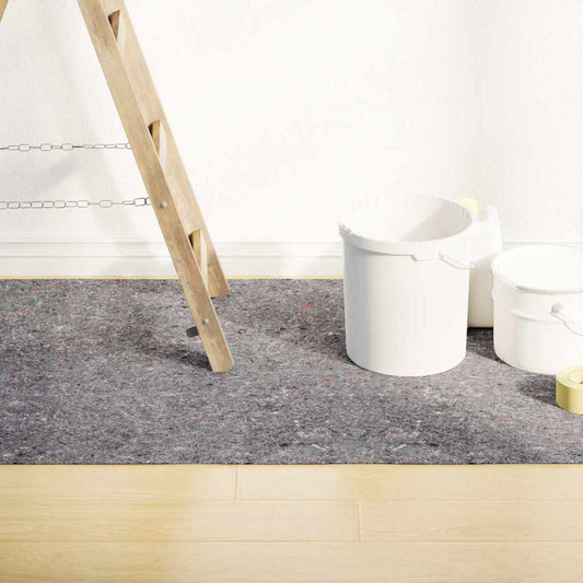 vidaXL Αντιολισθητικά Φλις Βαφής 2 τεμ. 5 μ. 280 γρ./μ² Γκρι