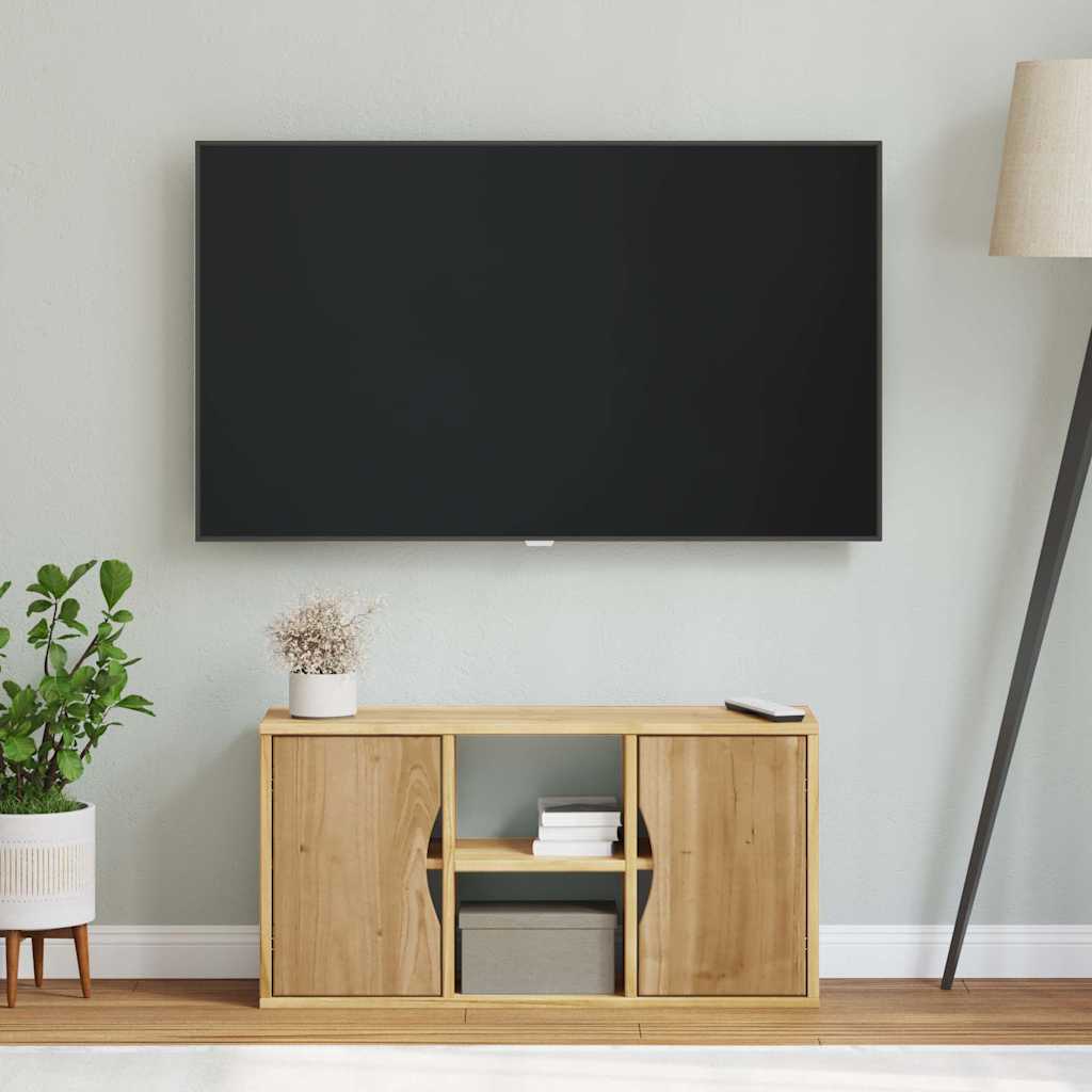 vidaXL Έπιπλο Τηλεόρασης «ODDA» 79x24x40 εκ. από Μασίφ Ξύλο Πεύκου