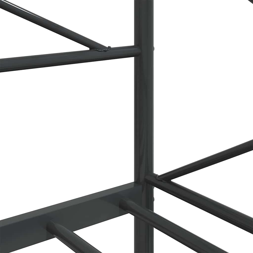 vidaXL Κρεβάτι ημέρας χωρίς στρώμα Μαύρο 75x190 εκ. από ατσάλι
