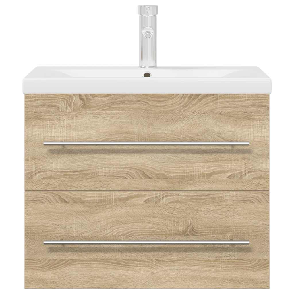 vidaXL Σετ Επίπλων Μπάνιου 2 Τεμαχίων Sonoma Δρυς Επεξεργασμένο Ξύλο