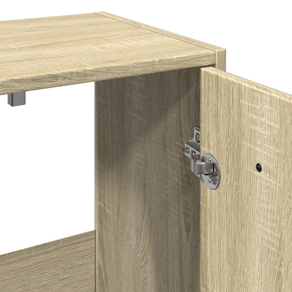 vidaXL Σετ Επίπλων Μπάνιου 3 Τεμαχίων Sonoma Δρυς Επεξεργασμένο Ξύλο