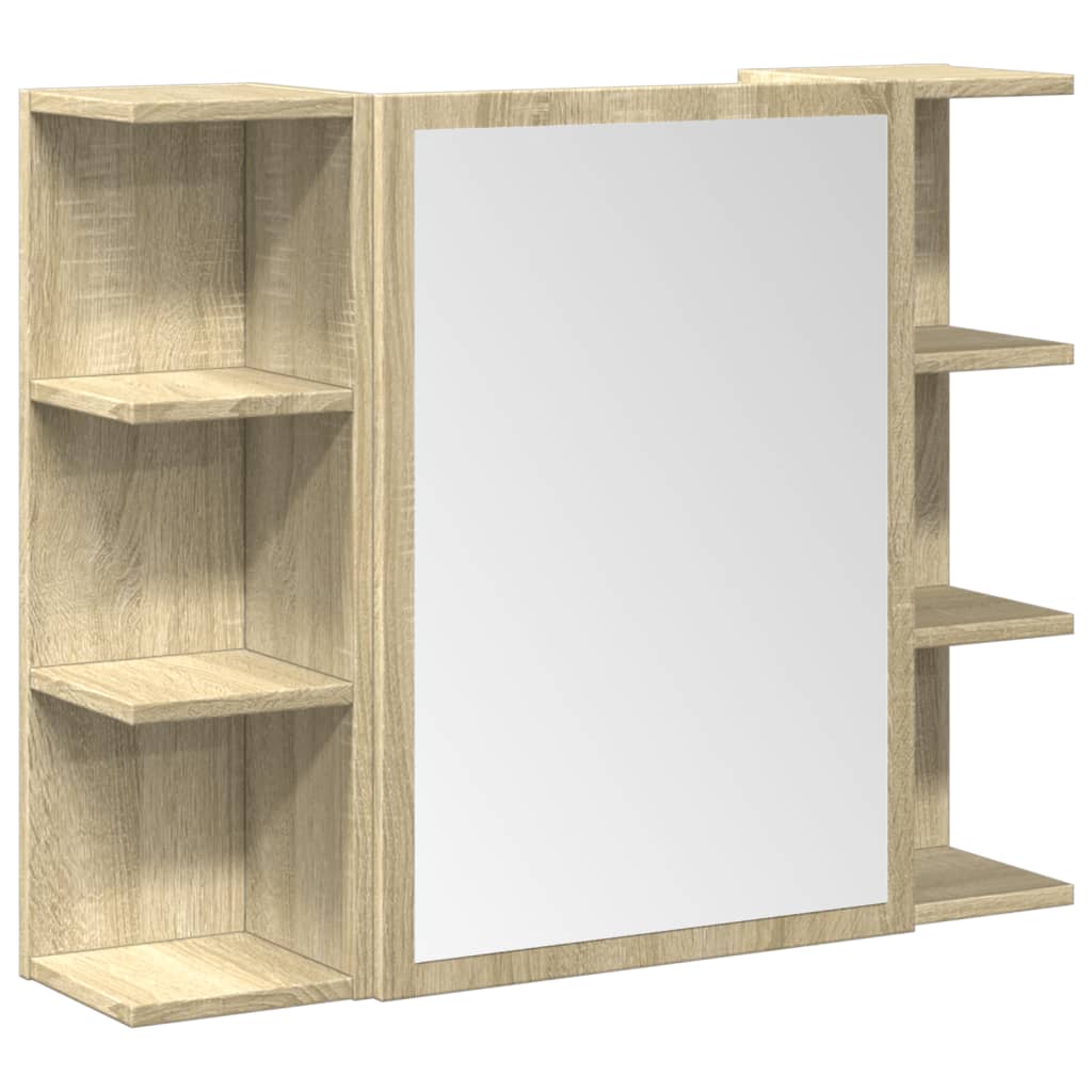 vidaXL Σετ Επίπλων Μπάνιου 3 Τεμαχίων Sonoma Δρυς Επεξεργασμένο Ξύλο