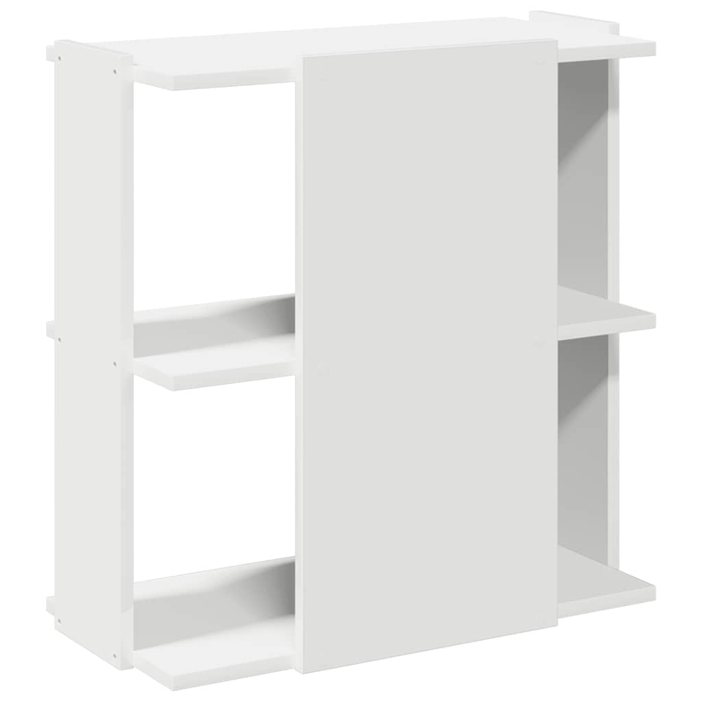 vidaXL Βιβλιοθήκη 3 επιπέδων Λευκό 60x30x60 cm Ξύλινη κατασκευή