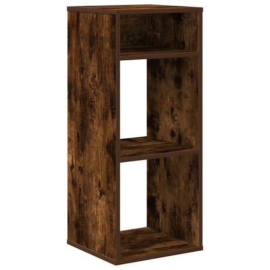 vidaXL Βιβλιοθήκη Καπνιστή Δρυς 34x31x80 εκ. από Επεξεργασμένο Ξύλο