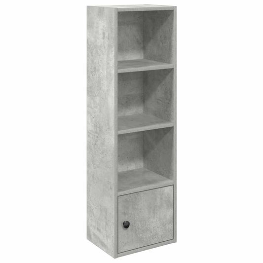 vidaXL Βιβλιοθήκη Γκρι Σκυροδέματος 31x24x102 εκ. Επεξεργ. Ξύλο