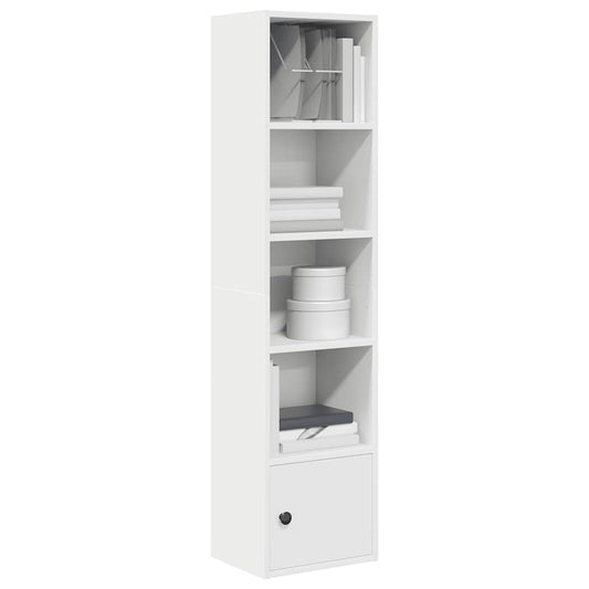 vidaXL Βιβλιοθήκη Λευκή 31x24x127 εκ. από Επεξεργασμένο Ξύλο