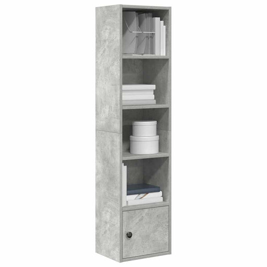 vidaXL Βιβλιοθήκη Γκρι Σκυροδέματος 31x24x127 εκ. Επεξεργ. Ξύλο