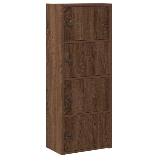 vidaXL Βιβλιοθήκη Καφέ Δρυς 40x24x102 εκ. από Επεξεργασμένο Ξύλο