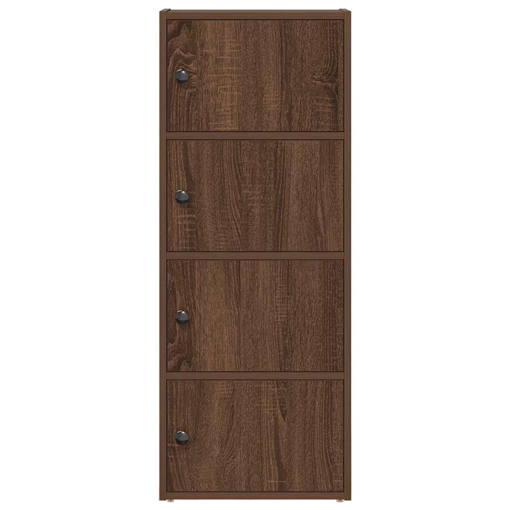 vidaXL Βιβλιοθήκη Καφέ Δρυς 40x24x102 εκ. από Επεξεργασμένο Ξύλο