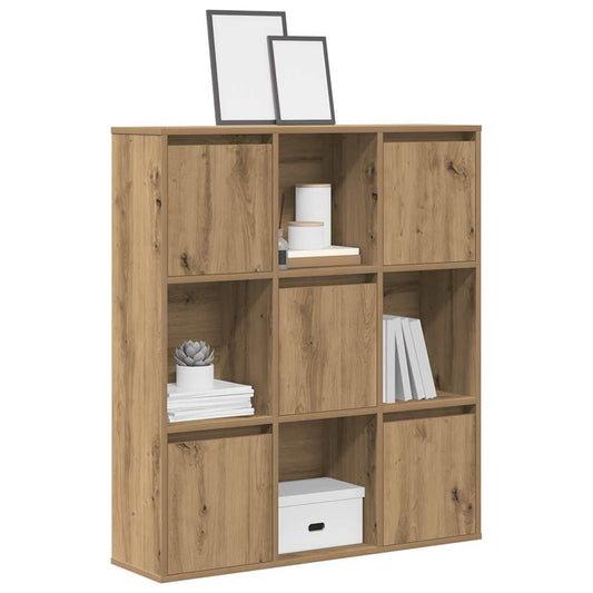 vidaXL Βιβλιοθήκη Αρτισιανή Δρυς 89x24x101,5 εκ. Επεξ. Ξύλο