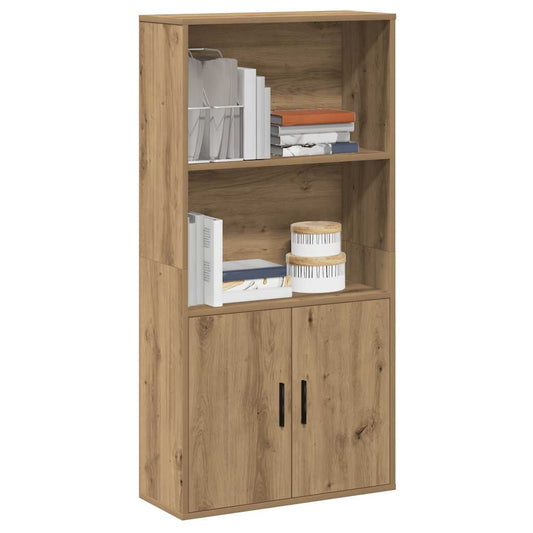 vidaXL Βιβλιοθήκη Αρτισιανή Δρυς 60x24x120 εκ. Επεξ. Ξύλο