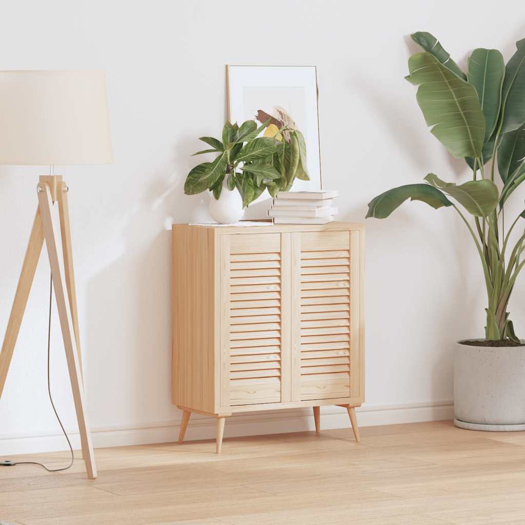 vidaXL Πορτάκια με Περσίδες 2 Τεμ. 61,5x29,5 εκ. από Μασίφ Ξύλο Πεύκου