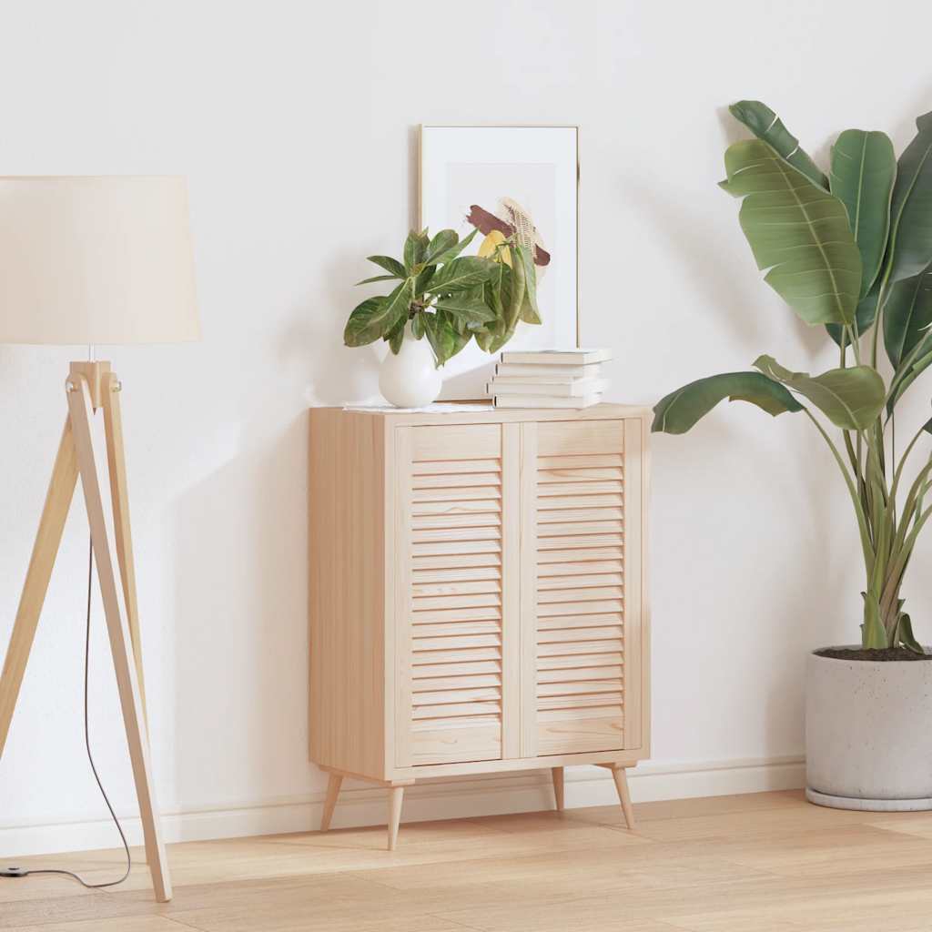 vidaXL Πορτάκια με Περσίδες 2 Τεμ. 69x29,5 εκ. από Μασίφ Ξύλο Πεύκου