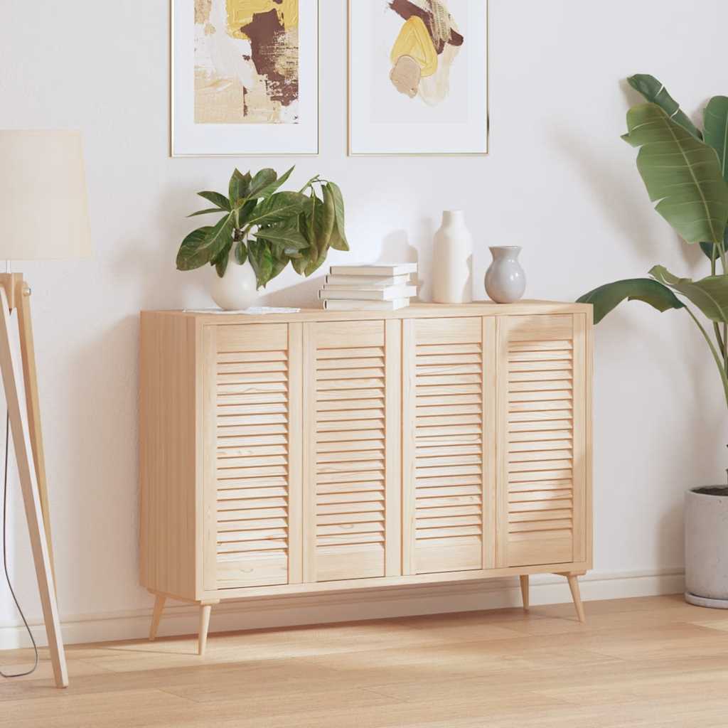 vidaXL Πορτάκια με Περσίδες 4 Τεμ. 69x29,5 εκ. από Μασίφ Ξύλο Πεύκου