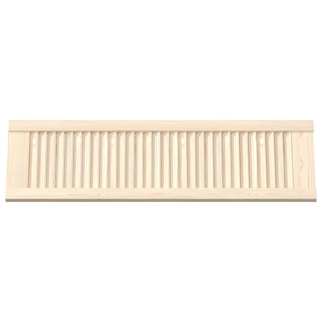 vidaXL Πορτάκια με Περσίδες 2 Τεμ. 99x29,5 εκ. από Μασίφ Ξύλο Πεύκου