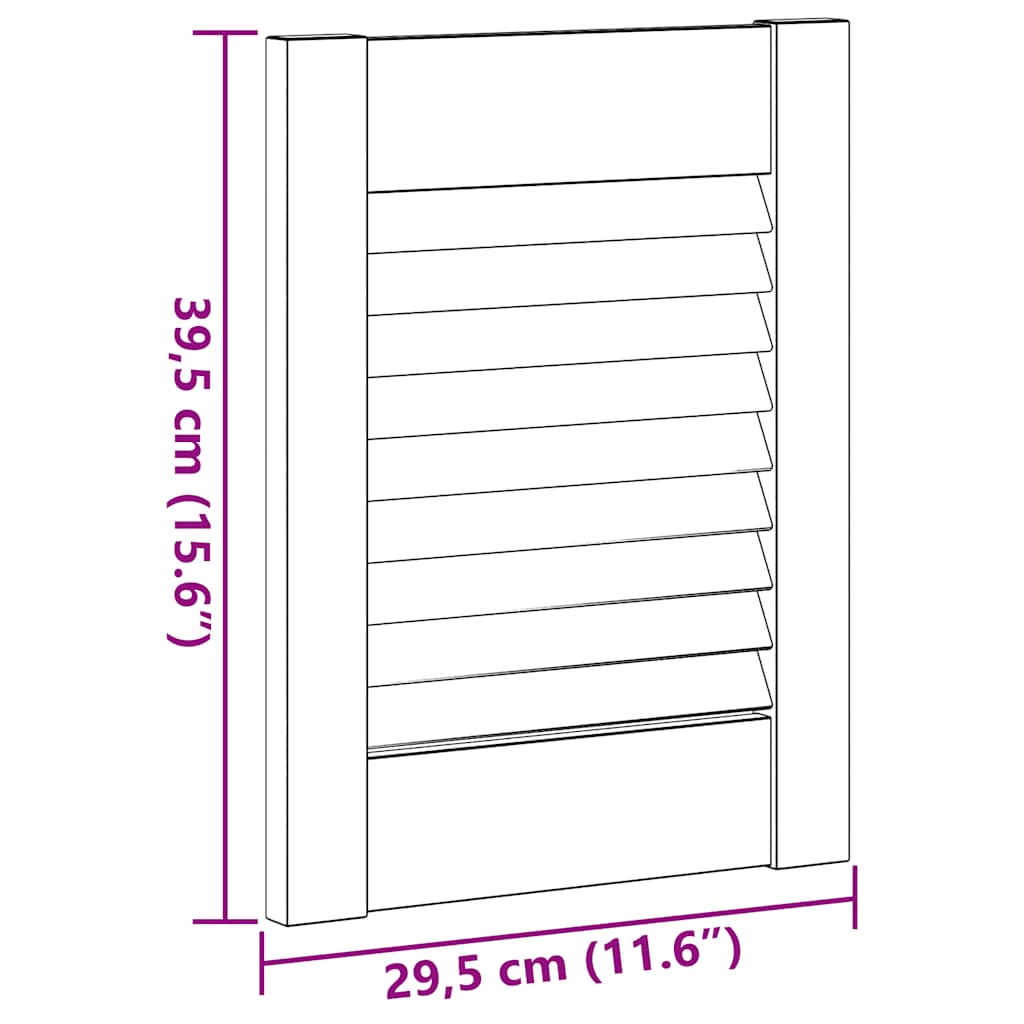 vidaXL Πόρτα Ντουλάπας με πόρτα Λευκό 69 x 49,4 εκ. Μασίφ Ξύλο Πεύκου