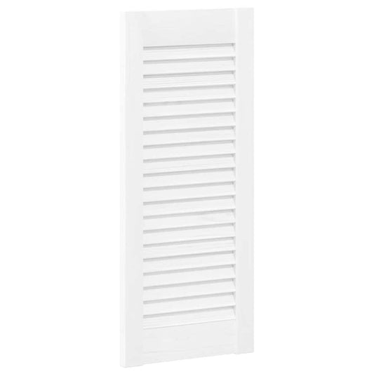 vidaXL Πόρτα ντουλαπιού Louvred Design Λευκό 61,5x29,5 cm