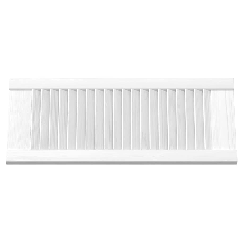 vidaXL Πόρτες ντουλαπιών Louvred Design 4 τεμάχια Λευκό 61,5x29,5 cm