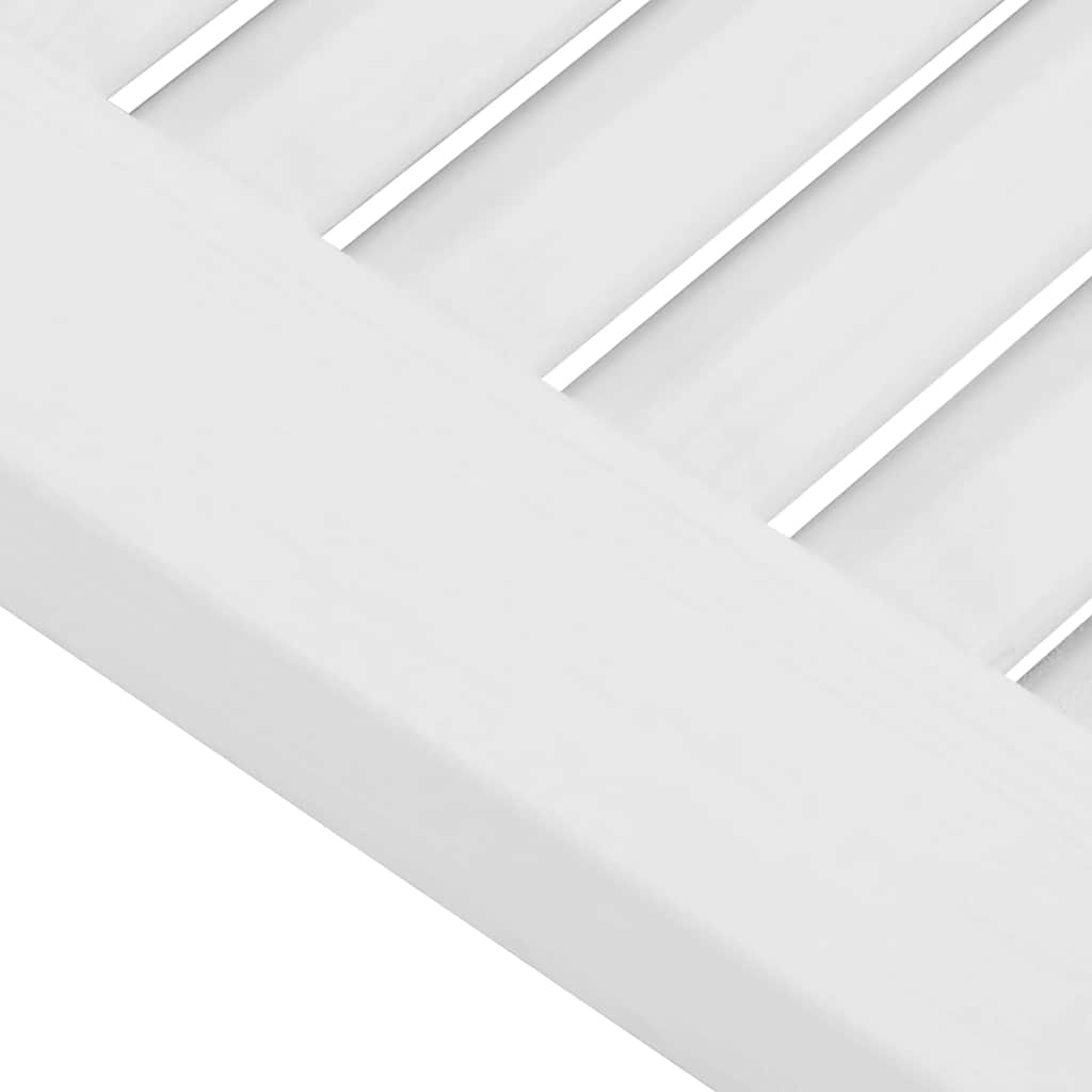 vidaXL Πόρτα ντουλαπιού Louvred Design Λευκό 69x29,5 cm
