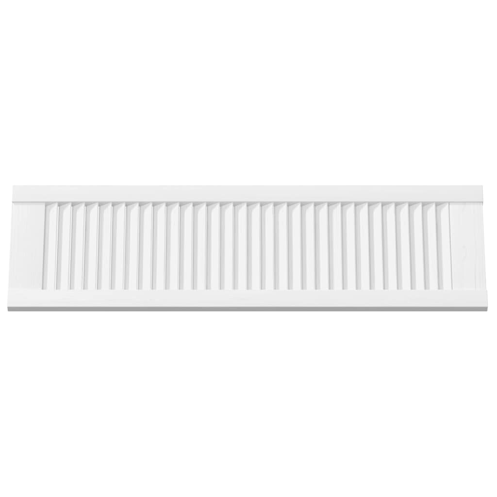 vidaXL Πόρτες ντουλαπιών Louvred Design 2 τεμάχια Λευκό 99x29,5 cm