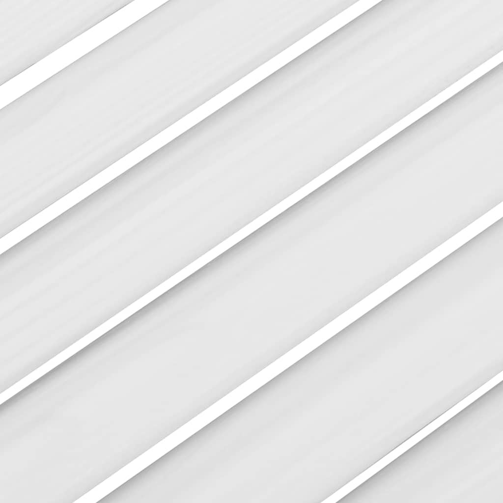 vidaXL Πόρτες ντουλαπιών Louvred Design 2 τεμάχια Λευκό 99x29,5 cm