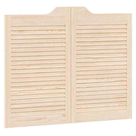vidaXL Swing Doors Louvred Design 1-Pair 80x100 cm μασίφ ξύλο πεύκο