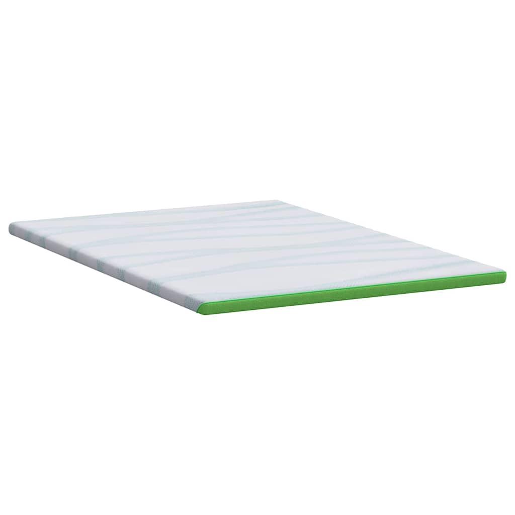 vidaXL Στρώμα επικάλυψης Λευκό και Πράσινο 140 x 200 cm