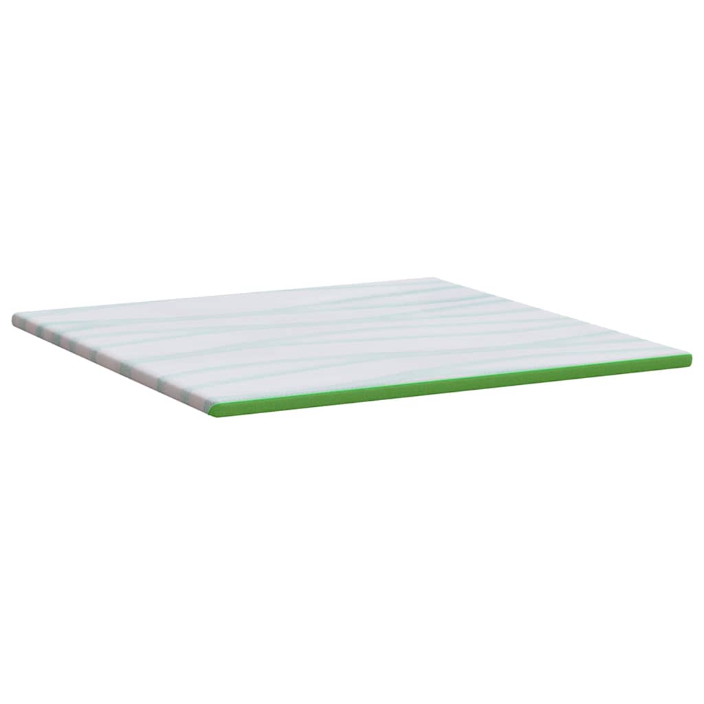 vidaXL Στρώμα επικάλυψης Λευκό και Πράσινο 200 x 200 cm