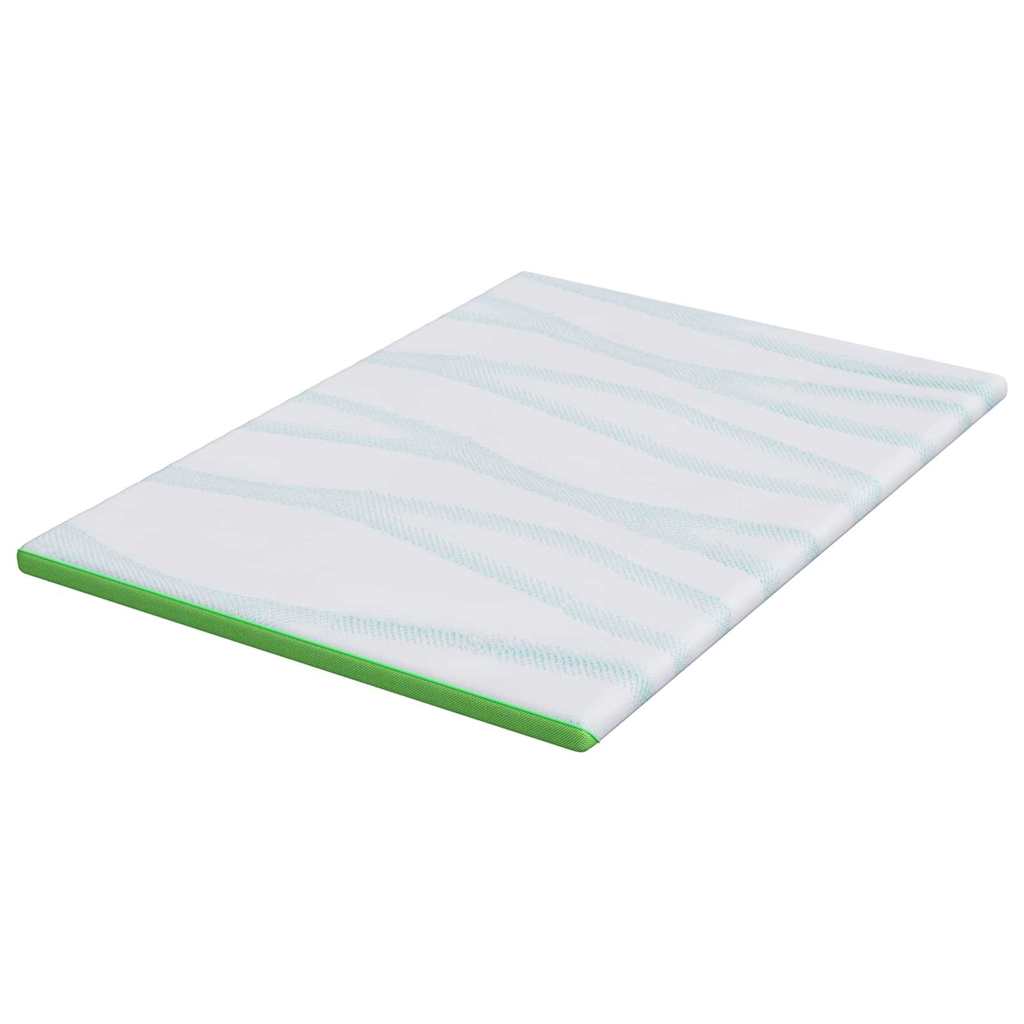 vidaXL Στρώμα επικάλυψης Λευκό και Πράσινο 140 x 200 cm