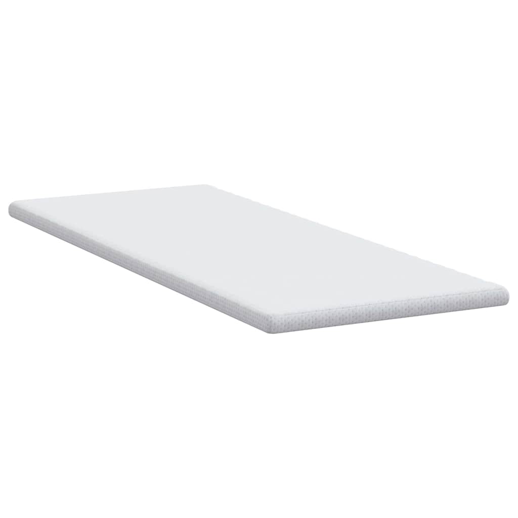 vidaXL Στρώμα επικάλυψης Λευκό 80 x 200 cm Υφασμα Jacquard