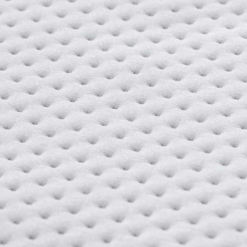 vidaXL Στρώμα επικάλυψης Λευκό 100 x 200 cm Υφασμα Jacquard