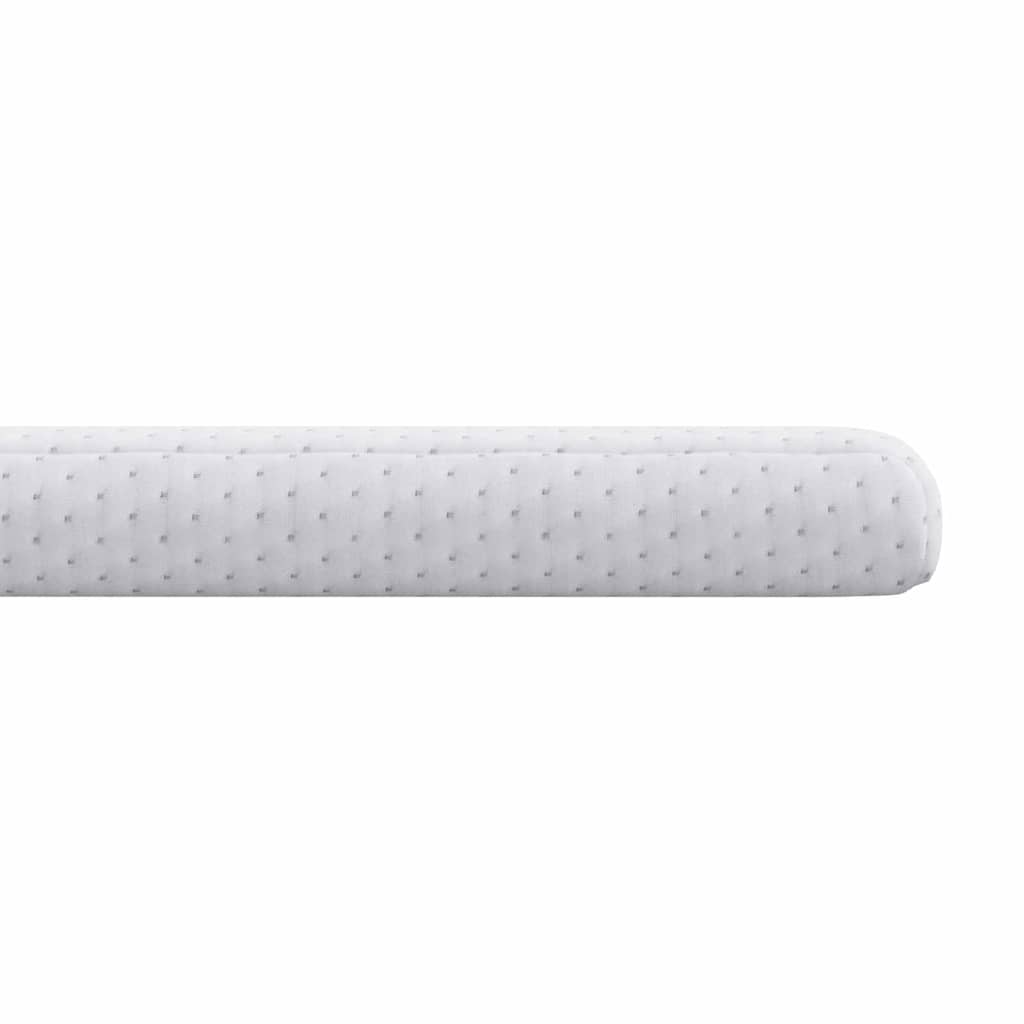 vidaXL Στρώμα επικάλυψης Λευκό 100 x 200 cm Υφασμα Jacquard