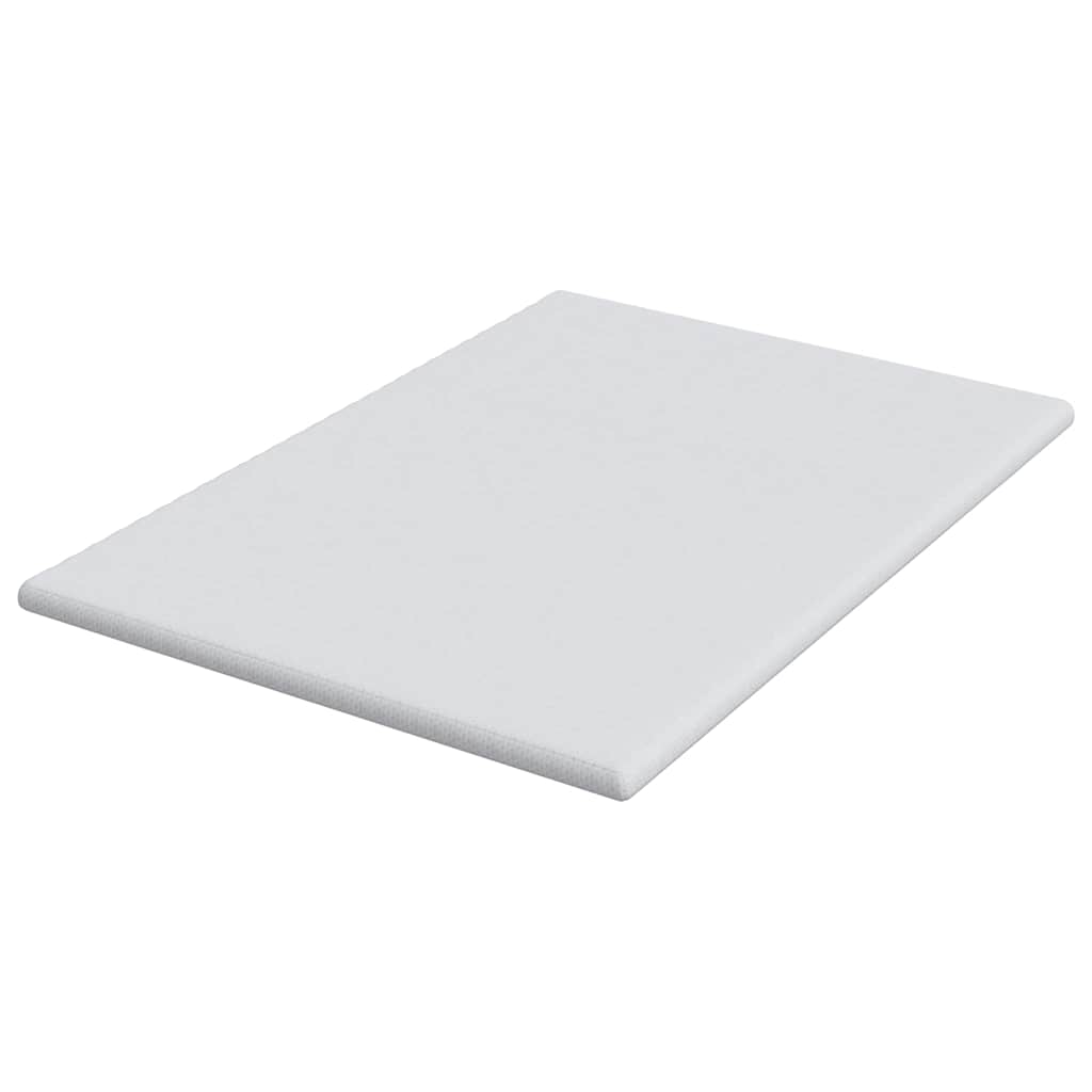 vidaXL Στρώμα επικάλυψης Λευκό 140 x 200 cm Υφασμα Jacquard